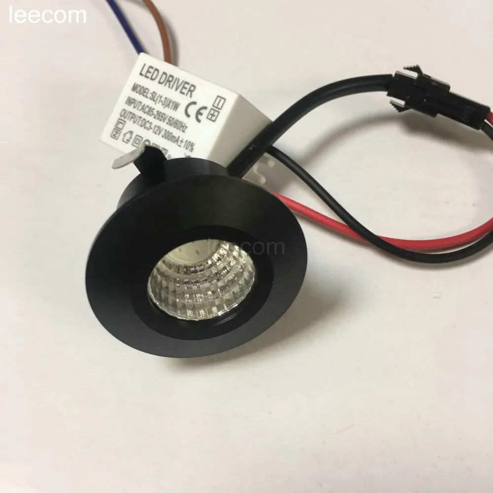 

Time-limited Rushed 10pcs Adjustable-pitch 3w black MNI Led Down Light Energy Spot Home Ceiling Downlight Mini Recessed Lamp