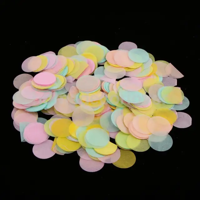 Bag og 30g Multicolor Round Paper Confetti Tissue Confetti Table