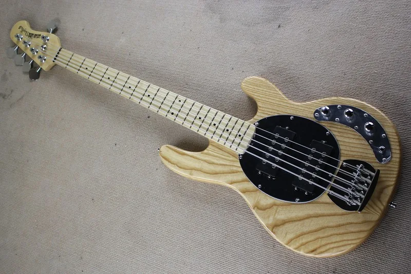 Top Quality White Ash Body Music Man Ernie Ball Sting Ray 5 Strings Electric Bass Guitar Free Shipping Top Quality White Ash Body Music Man Ernie Ball Sting Ray 5 Strings Electric Bass Guitar Free Shipping