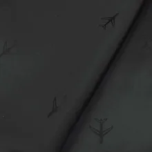 Красивый черный самолет жаккард полиэстер подкладка ткань жаккардовая ткань для DIY шитье украшения 50x135 см