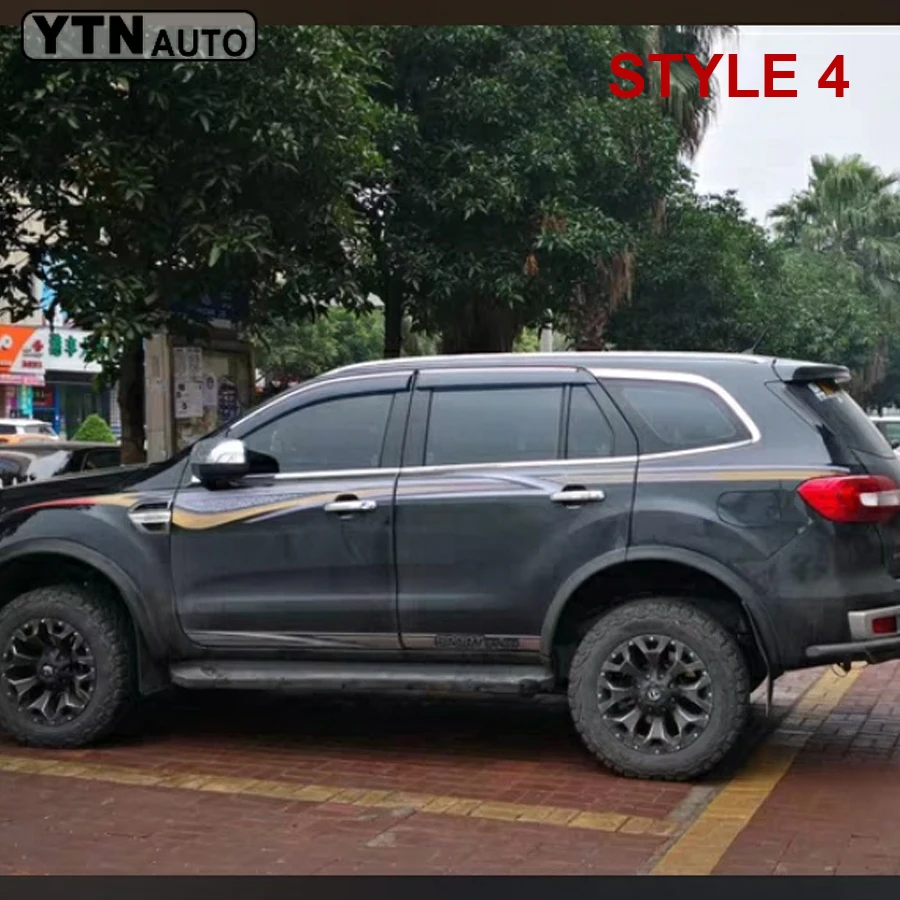 Сиденье автомобиля искусственная кожа полный цветные наклейки на заказ аксессуары наклейки 2 шт. racing боковой двери линия талии юбка наклейки для автомобиля ford everest