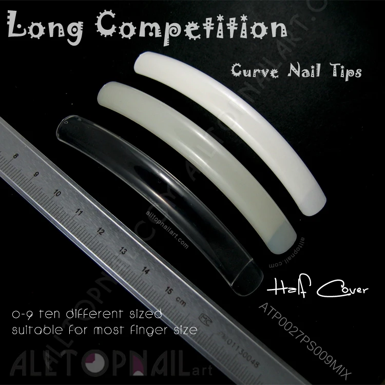 

30 Packs Long Competition-Curve False Nails Extreme Long Nail Tips Natural /Clear/White Salon Nail Tips -Free Shipping