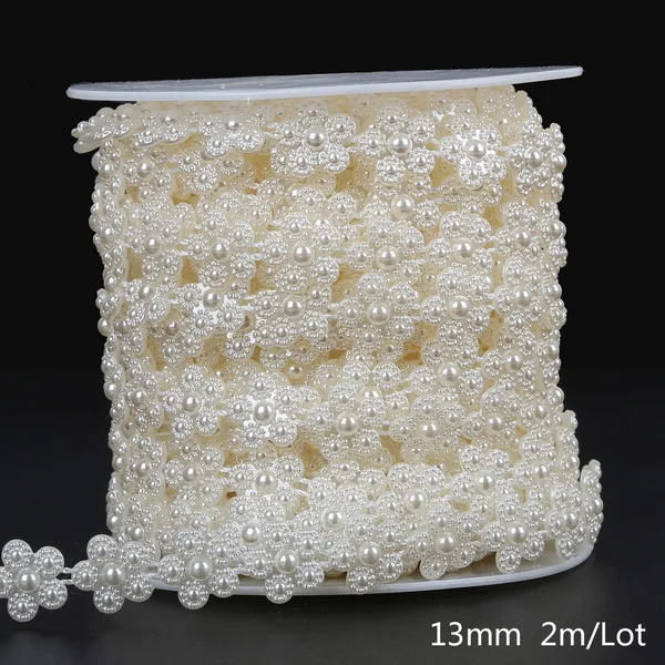 Ivory Pearl Bead Chain for DIY Decorations & Crafts