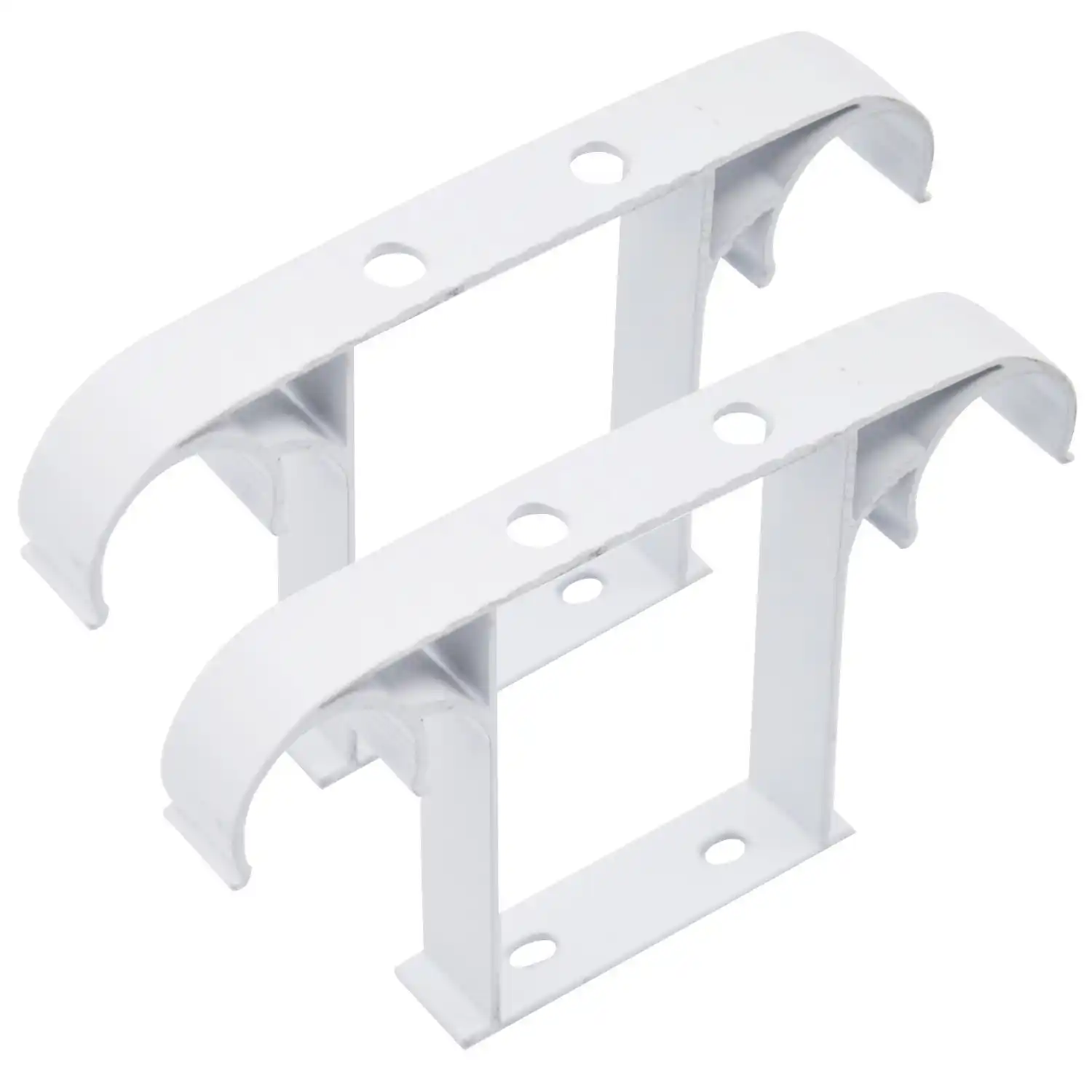 barra de cuerda para cortina montada en techo soporte de aleacion de aluminio doble accesorios para barras de cortina tringle 2 colores