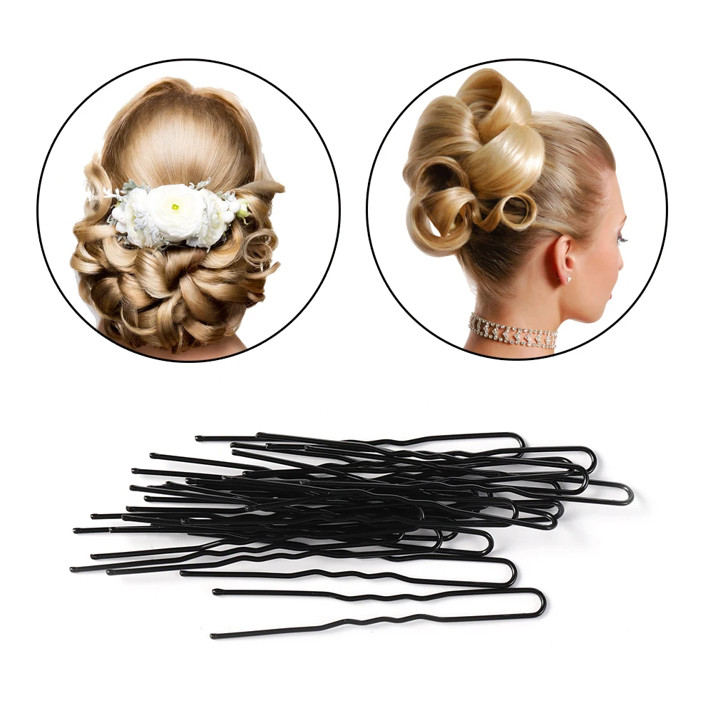 20pcsset U Shaped Hair Pin Black New Hair Styling Jewelry Bobby Pin