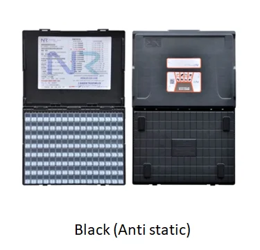 128 сотовый корпус SMD SMT IC резистор конденсатор Электронный чехол для хранения органайзеры ESD безопасный прецизионный компонент Антистатическая коробка - Цвет: black anti static