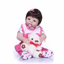 Bebes reborn игрушки куклы 23 "см 57 см baby alive полный Силиконовый reborn куклы-игрушки для девочек для ребенка подарок может купать boneca reborn