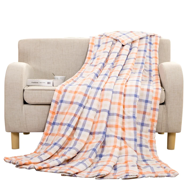 

Microfiber Filling Soft Printing Adult Summer Quilt Not Easy Pilling Summer Quilt Wear Resistant Breathable Washed Cotton Quilts