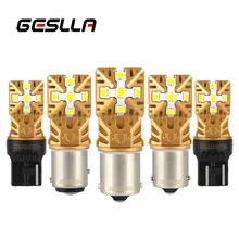 

GESLL P21W LED P21/5W Car led ba15s Auto 1157 12v bay15d 24v 6000K White amber T20 7443 PY21W 7440 W21W for Car DRL Signal Light
