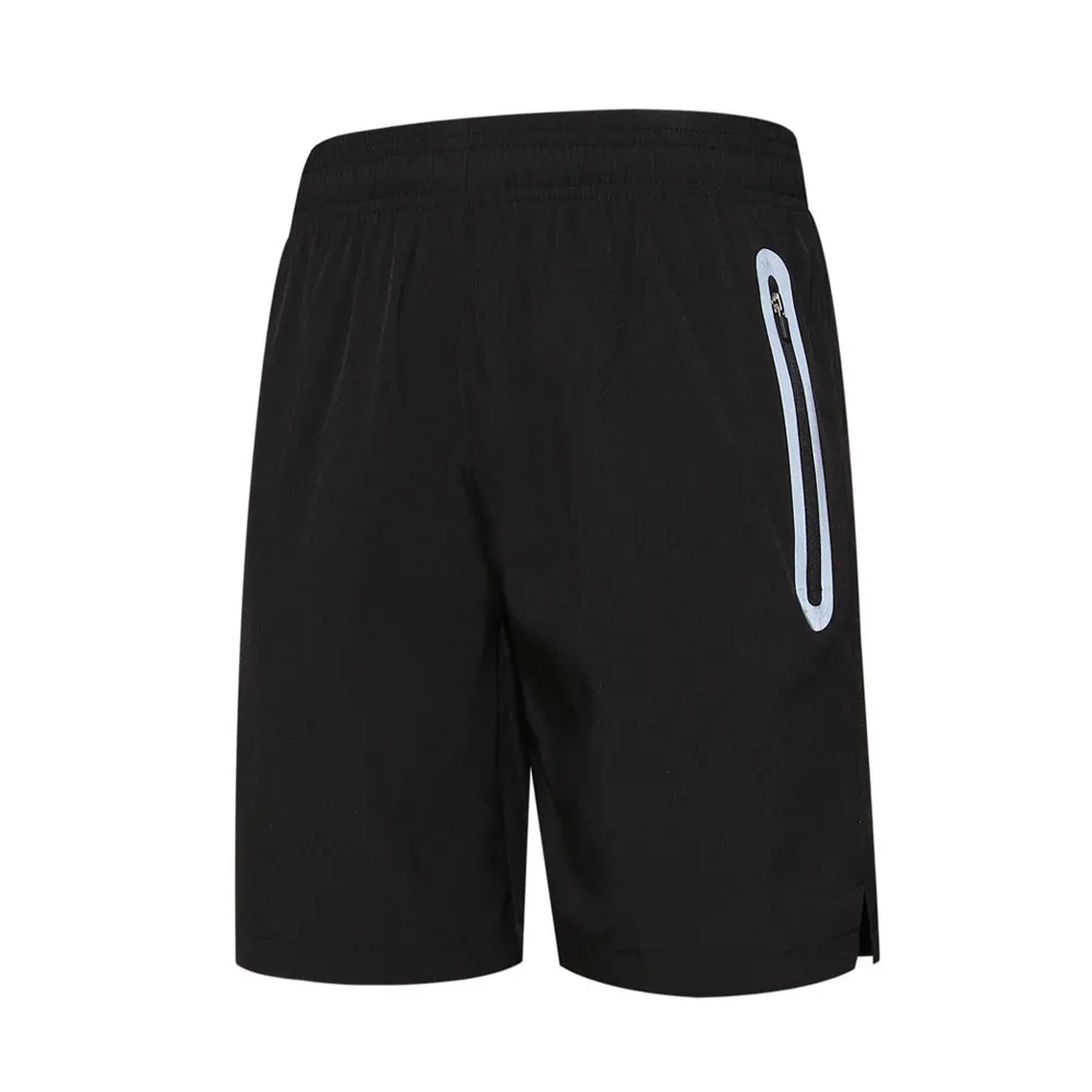 

New Sport Running Basketball Shorts Men with Pockets Reflective Zipper Quick Drying Breathable Outdoor Gym Short Crossfit Shorts