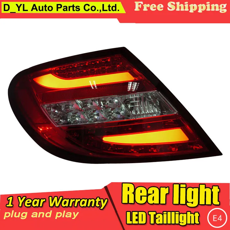 Car Styling Tail Lamp for W204 C180 C200 C260 LED Light 2007-10 New Altis Rear DRL+Brake+Park+Signal Stop | Автомобили и