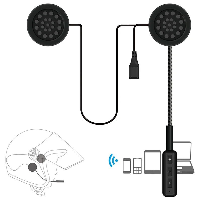 

Motor Wireless Bluetooth Headphone Headset Motorcycle Helmet Earphone Earbuds Speakers with Micro For iPhone MP3 MP4 Smartphone