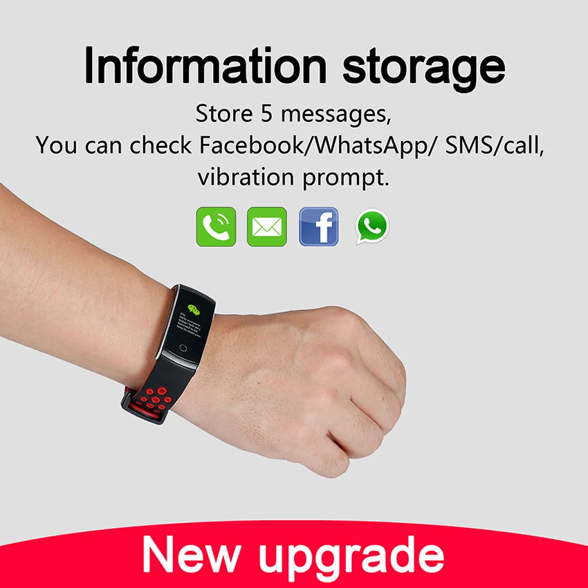  Q8S Smart Bracelet Heart Rate Monitor Waterproof Fitness Tracker Bluetooth Watch Band Q8 For Androi - 32884345802