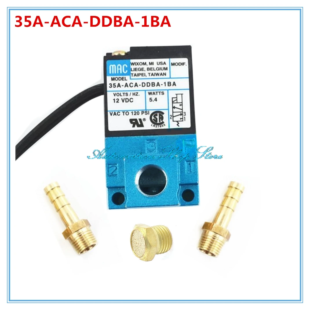 

MAC 3 Port Electronic Boost Control Solenoid Valve DC12V 35A-ACA-DDBA-1BA With Brass Silencer