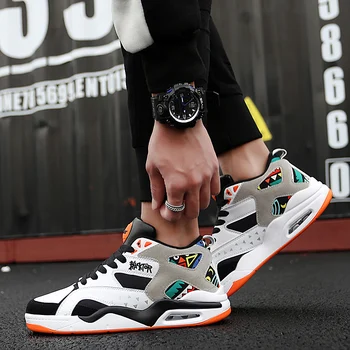 

Men Basketball Shoes Male Sneakers Outdoor Athletic Sport Shoes Men Breathable Basketball Boots Leisure Shoes Fashionable Shoes