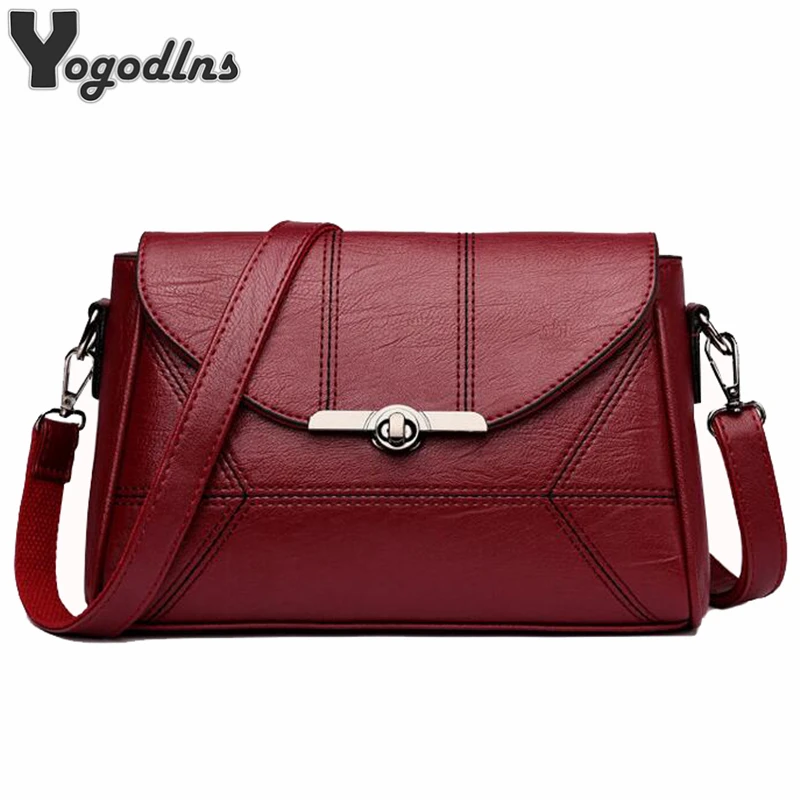 بسيطة حقيبة ساع النساء رفرف قفل حقائب مخلب الأم السيدات محفظة مصمم صغيرة الكتف Crossbody أكياس بو الجلود