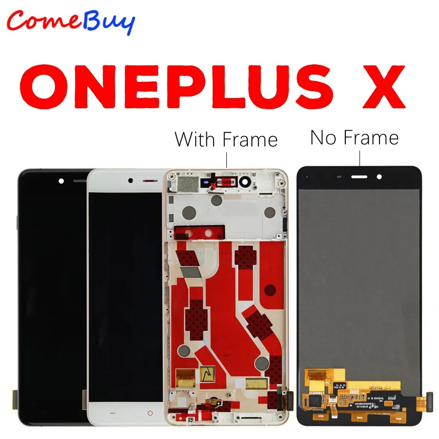 OnePlus X LCD Display Touch Screen Digitizer Assembly Oneplus X LCD With Frame E1001 Screen Replacement Black White OnePlus X LCD Display Touch Screen Digitizer Assembly Oneplus X LCD With Frame E1001 Screen Replacement Black White