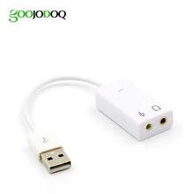 USB звуковая карта Virtual 7,1 3D Внешний USB аудио адаптер USB к разъему 3,5 мм наушники микрофон Звуковая карта для ноутбука ноутбук ПК