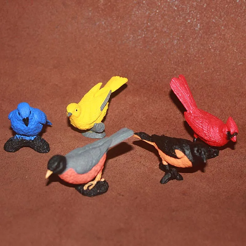 Pvc Figure Bird Indigo Bunting, Oriole, Early Childhood Education Model