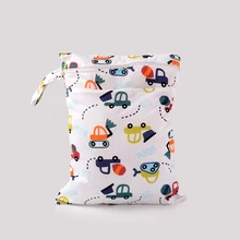 New Double Layers Washable Reusable Cloth Nappy Wet Bag 5 Colors Diaper Bag For Mother Stroller Bag Size:30*40cm