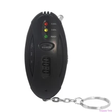 Спиртовой Алкотестер портативный чувствительный Тестер дыхания сигнальные огни Точный Цифровой ЖК-дисплей Удобный Легкий карман