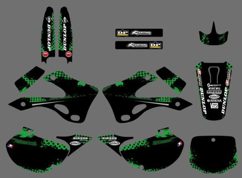 MST двигатель KX125 KX250 наклейка Дизайн для гоночного мотоцикла KAWASAKI KX 125 250 1999 2000 2001 2002