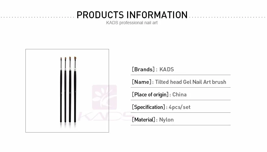 KADS 20 Шт. Щетка Для Ногтей Гель 4 Имеющийся Размер Кисти Для Живописи Хорошее Качество Гель Кисть Щетка