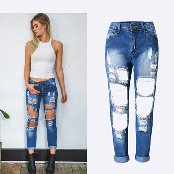 Uwback Ripped Jeans For Women 2017 New Boyfriend Jeans Women High Waisted Torned Holes Women Denim Holes Black/White Pants TB984
Uwback Ripped Jeans For Women 2017 New Boyfriend Jeans Women High Waisted Torned Holes Women Denim Holes Black/White Pants TB984