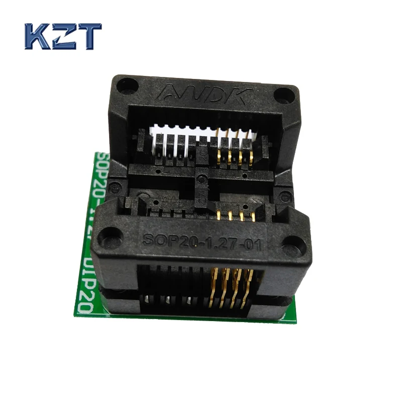 

SOP8 SOIC8 SO8 to DIP8 Broad Body Programming Socket Pitch 1.27mm IC Body Width 5.4mm 209mil Test Adapter Burn in Socket