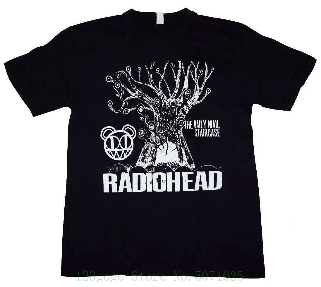 

Radiohead Shirt The Daily Mail Staircase New Men T Shirt Rock 100 % Cotton Kawaii For Boy