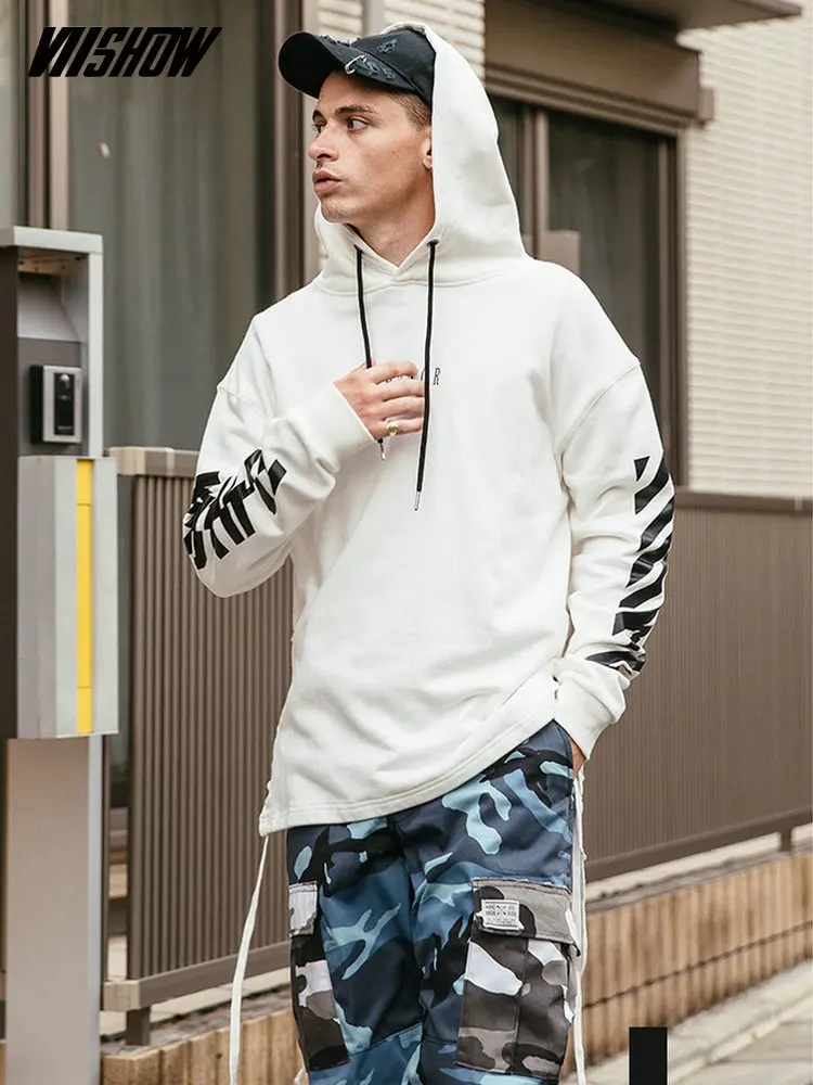 VIISHOW уличная Мужская толстовка брендовая белая Sudaderas Para Hombre 2019 новые толстовки