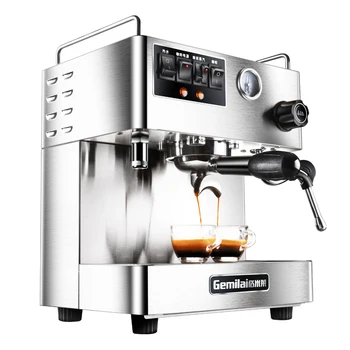 

Semi-automatic Coffee Maker Commercial High Pressure Coffee Cooker 15Bar Stainless steel Milk Frother Coffee Machine CRM3012