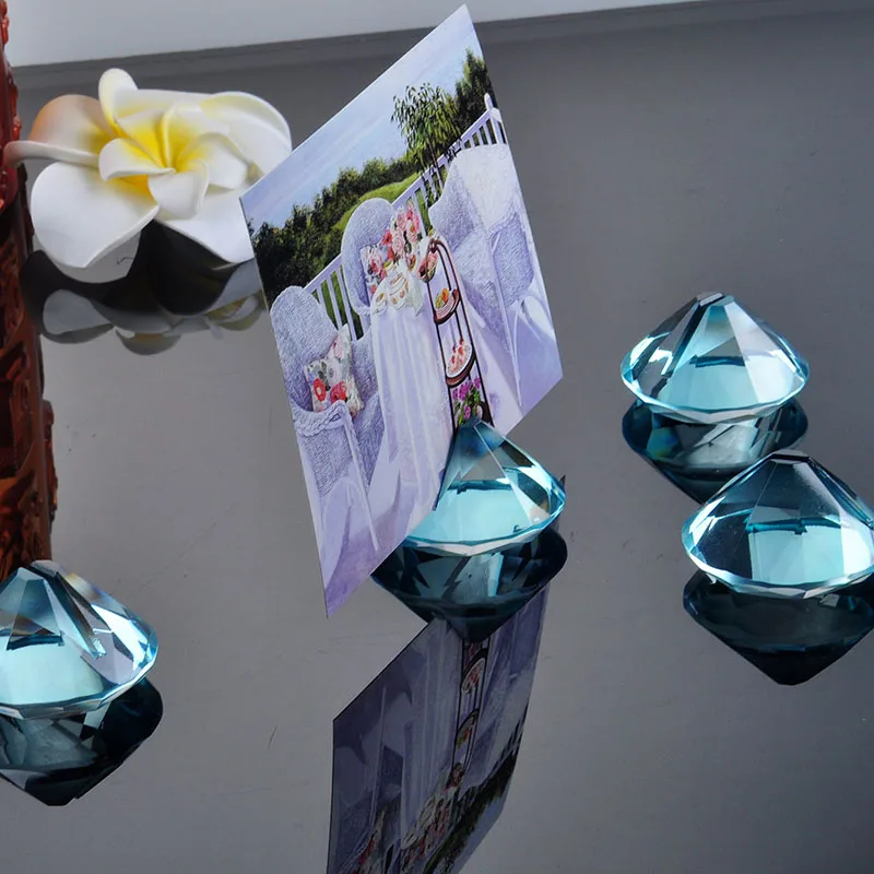 Aliexpress.com : Buy 50mm Vintage Crystal Place Card Holder Diamond Wedding Card Holder Photo ...