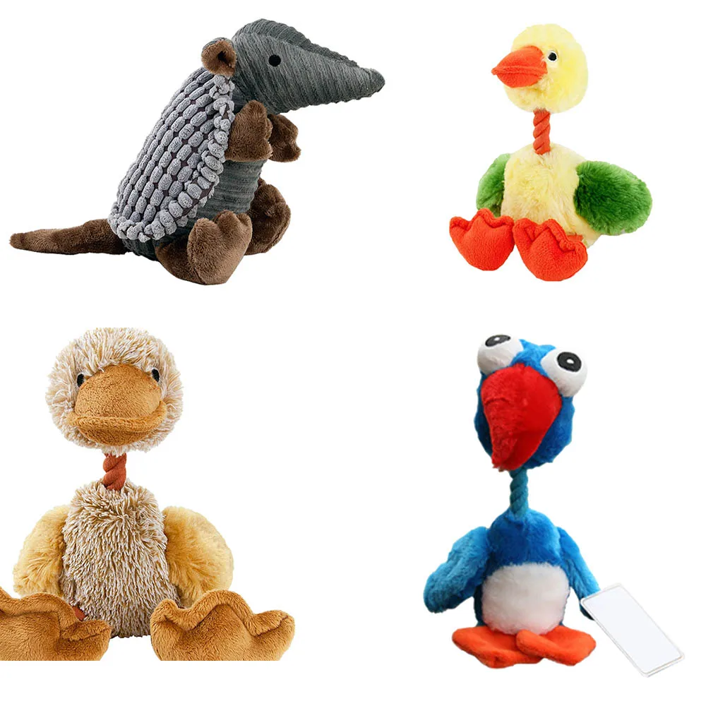 Funny Pet Dog Squeak Toys Pet Puppy Chew Squeaker Squeaky Plush Sound