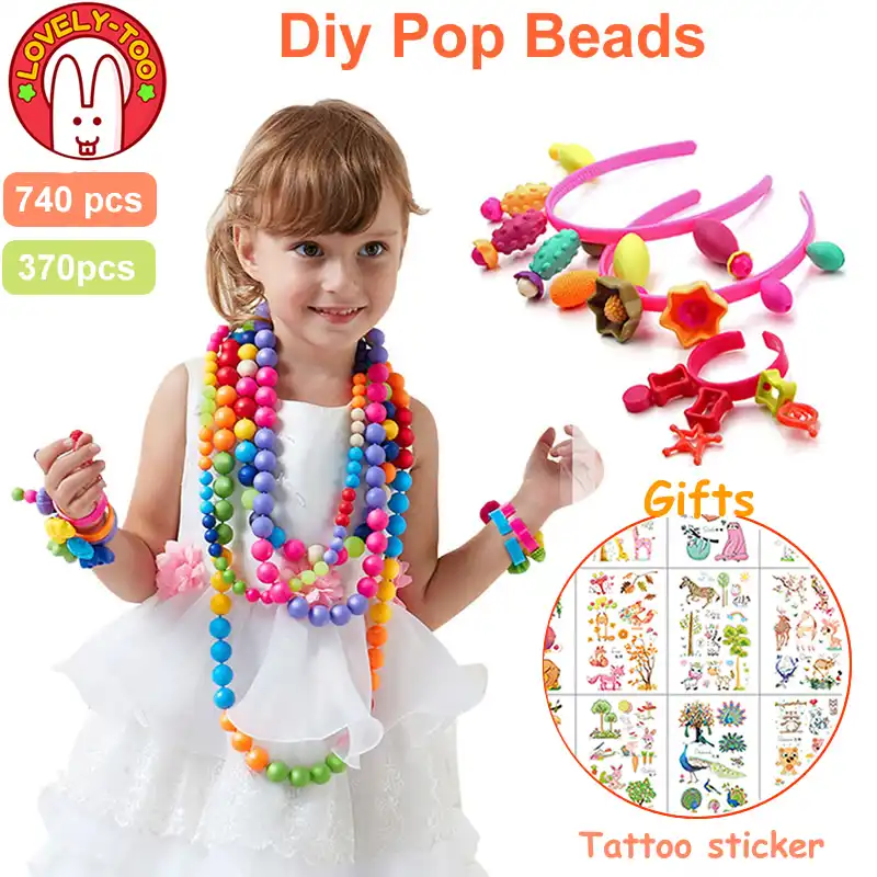 diy kid pop beads