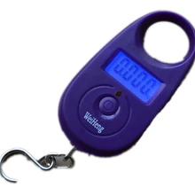 Мини цифровая шкала подвесного крючка 25 кг/5 г Электронные карманные весы для багажа портативные весы с ЖК-дисплеем 4 цвета Лидер продаж