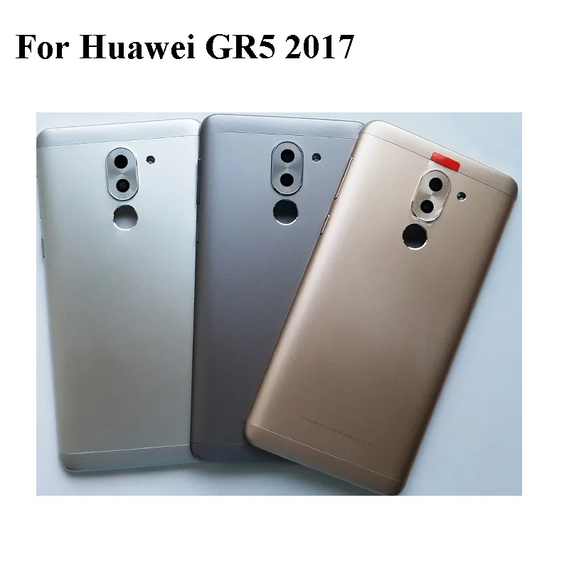 

With LOGO Battery Back Cover For Huawei GR5 2017/ GR52017 battery back Housing Door Case with back camera glass Replacement