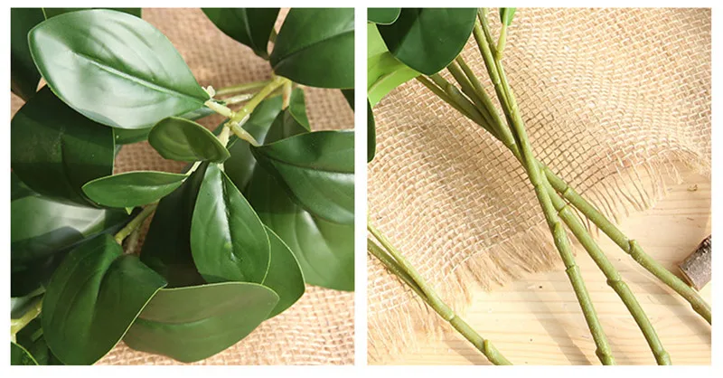 fleurs artificielles Моделирование Цветок Милан листьев дома гостиная украшения свадебные дорога привести цветок стены зеленая растительность для стены поддельные