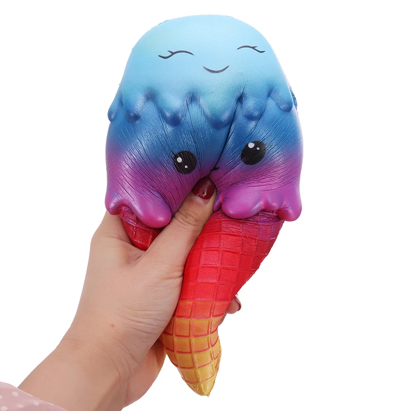 Jumbo сжимаемые игрушки, конус для мороженого, медленно поднимающийся мягкий крем, ароматизированный пакет, ремешок для телефона, детский подарок