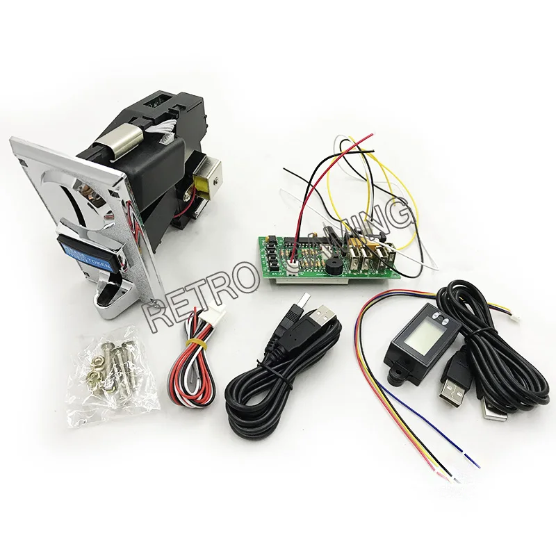 Многофункциональный селектор монетоприемника с таймером и адаптером монетное