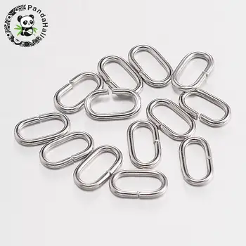

Oval Iron Jump Rings Close but Unsoldered Jump Rings Platinum for Jewelry Making DIY 11x6x1.5mm