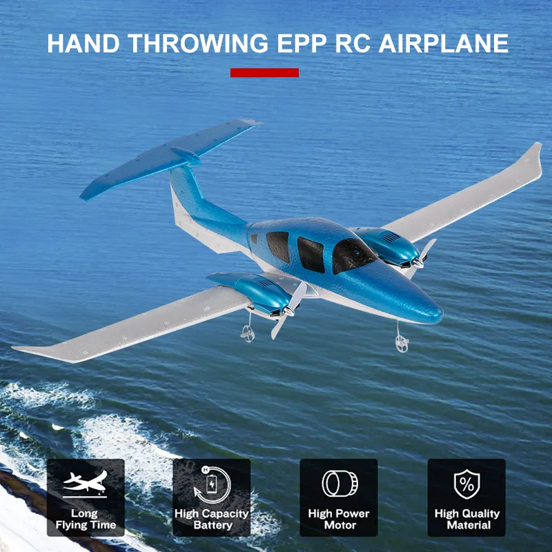 Хватать руками самолет размах крыльев EPP UAV планер платформа подарок Забавный самолет летающая игрушка 3,7 в синий образовательный классный