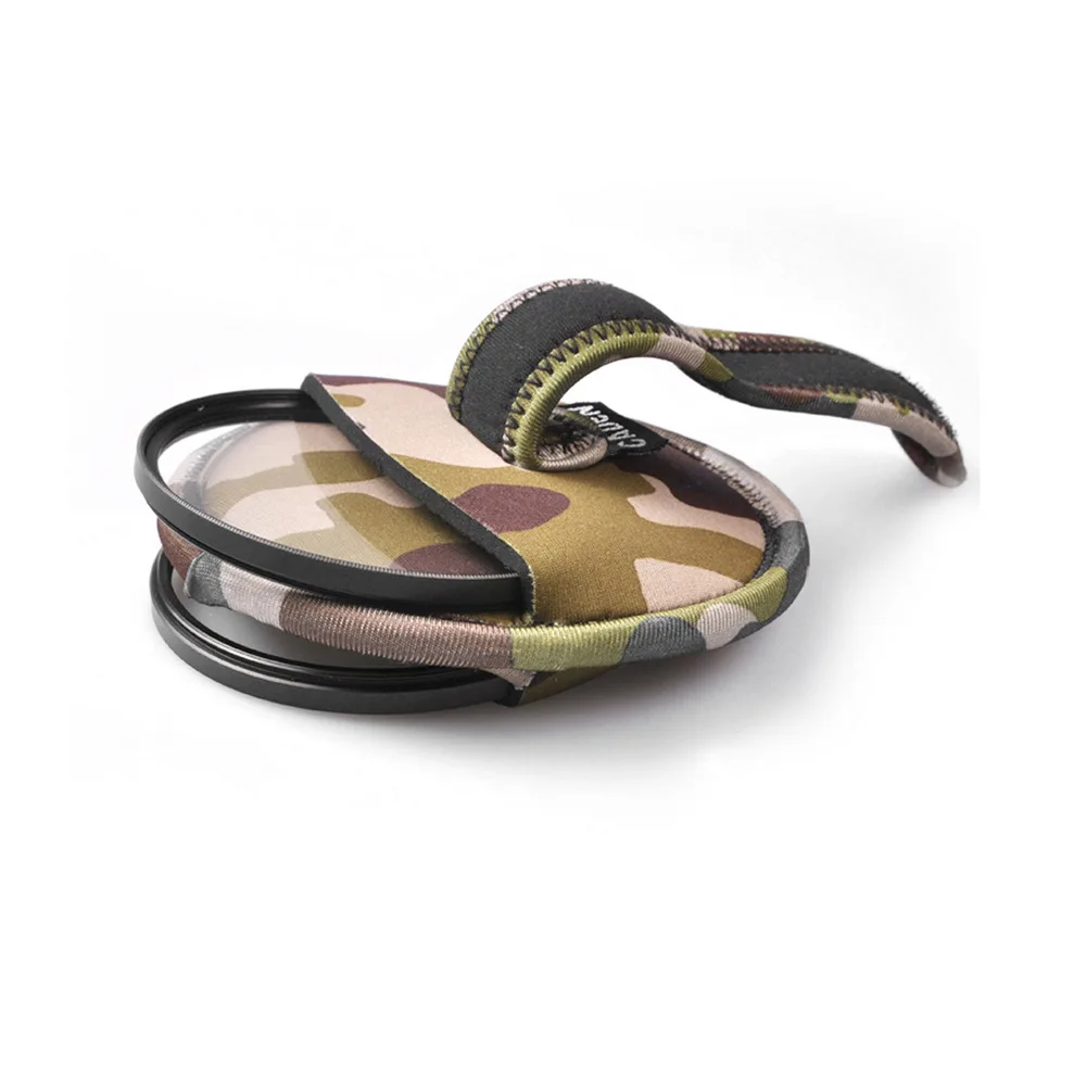 Camera Lens Optical Filter Storage Case Bag Protector Pouch Holds 2