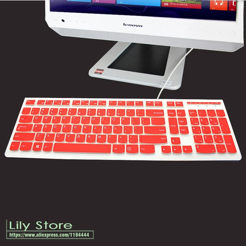 Для настольного компьютера lenovo PC B D K series B320 B325 B520 B540 D215 D210 K315 K3R1 K415 410 защитный чехол для клавиатуры - Цвет: red