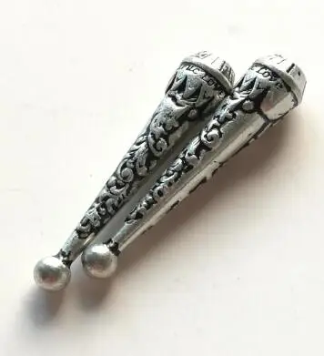 Bolo tie repair bolo tip сменная металлическая Регулировочная пряжка - Цвет: antique silver 1pair