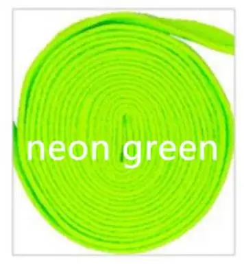 3 pair neon green 3 пары шнурков для кроссовок на плоской подошве, шнурки для пеших прогулок, шнурки для обуви, цветные шнурки для кроссовок на плоской подошве - Цвет: 3 pair neon green