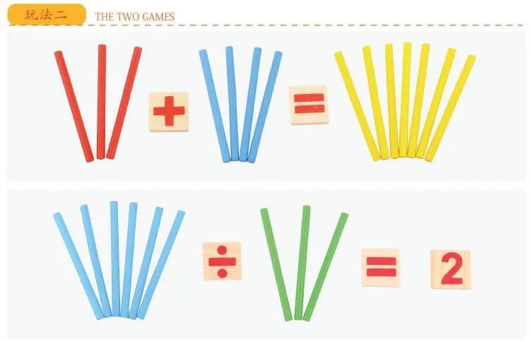 Для раннего обучения по системе Монтессори цифровая палка счетные Обучающие инструменты Детские игрушки для детского сада Детские