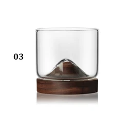 1 шт необычный, прозрачный кристалл маленький горный термостойкий утолщенный стеклянный напиток виски вино водка бар клуб пивное вино стекло