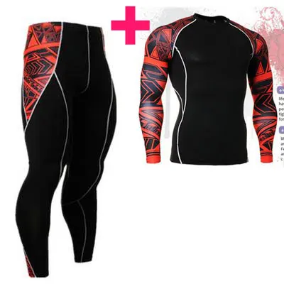 Muscle Men 3D Prints Compression Shirts T Shirt Long Sleeves Thermal Under Top MMA Rashguard Fitness