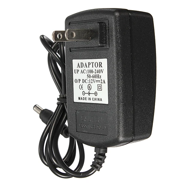 

DC 12V 2A Power Supply Adapter 5.5*2.1mm DC for Security Camera LED Strip Bar Light EU US AU UK Plug New